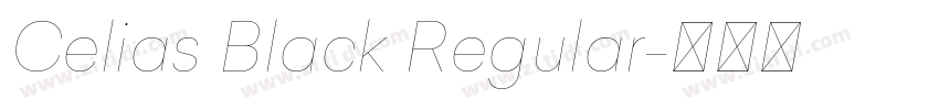 Celias Black Regular字体转换